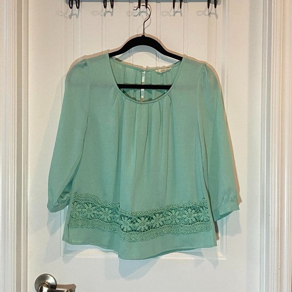 Mint ¾ Three Quarter Sleeve Blouse - Picture 1 of 2